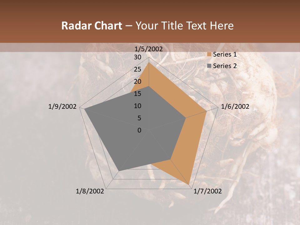 Wooden Vegetarian Leaf PowerPoint Template
