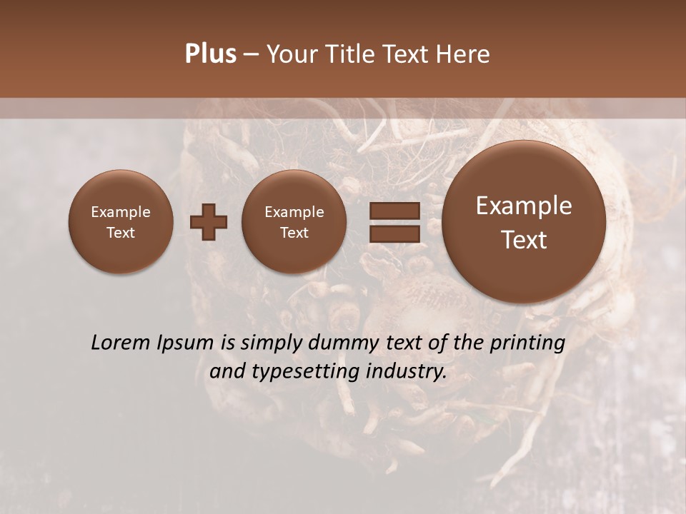 Wooden Vegetarian Leaf PowerPoint Template
