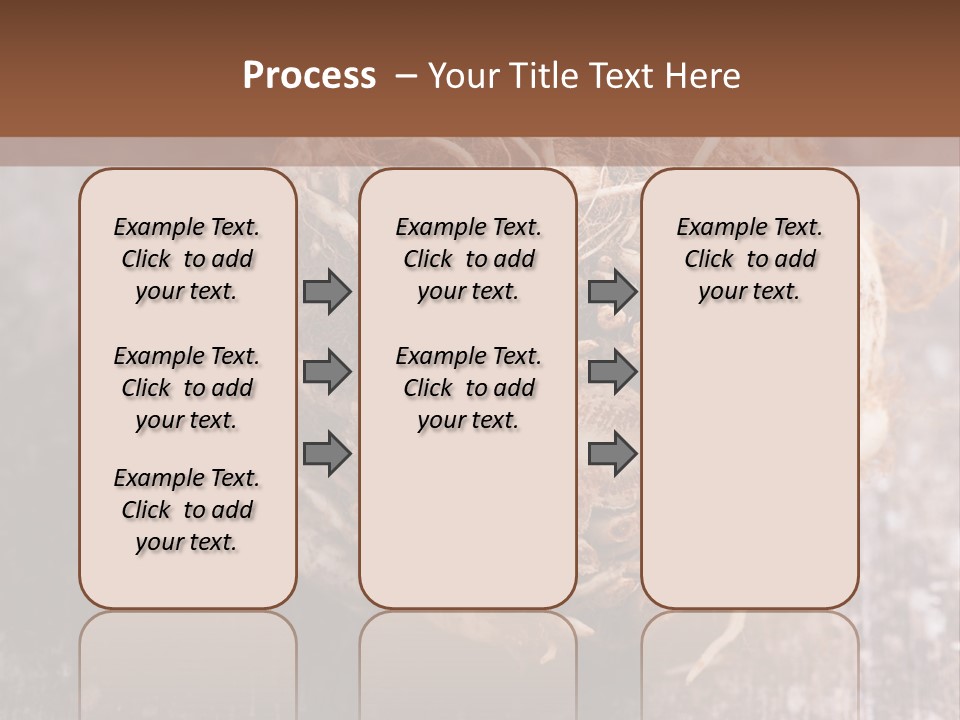 Wooden Vegetarian Leaf PowerPoint Template
