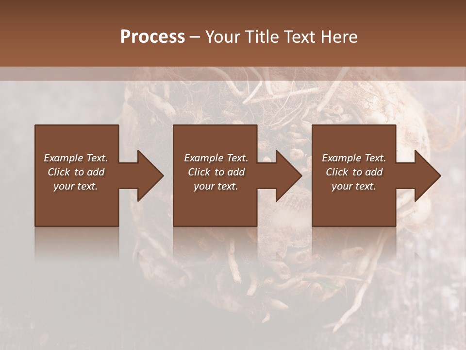 Wooden Vegetarian Leaf PowerPoint Template