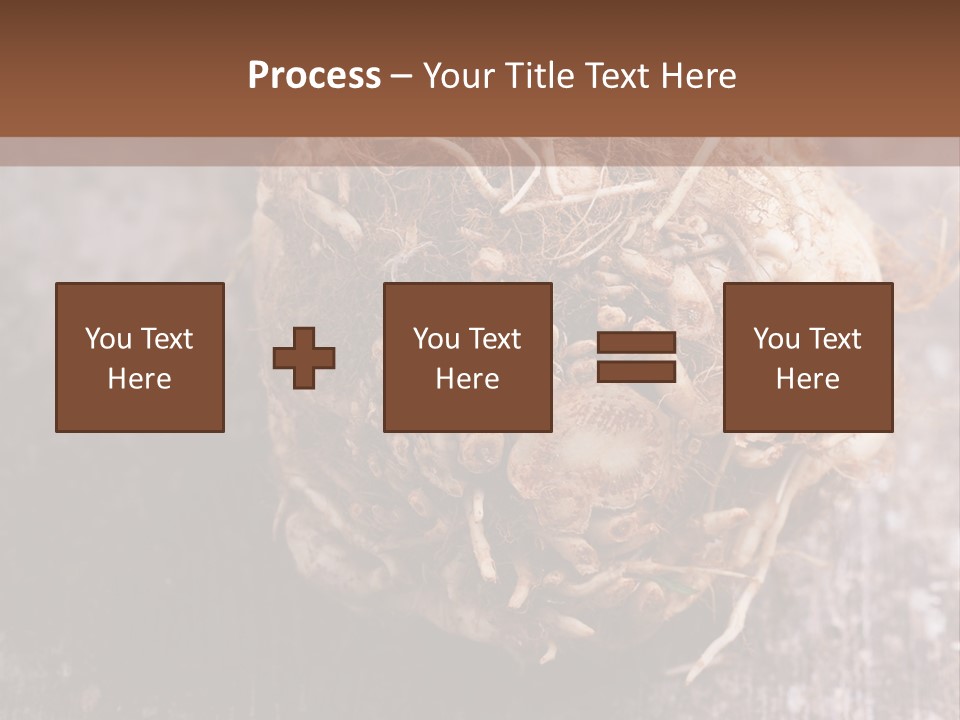 Wooden Vegetarian Leaf PowerPoint Template