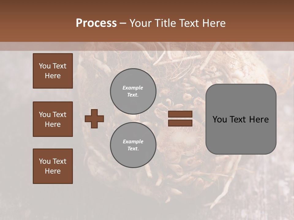 Wooden Vegetarian Leaf PowerPoint Template