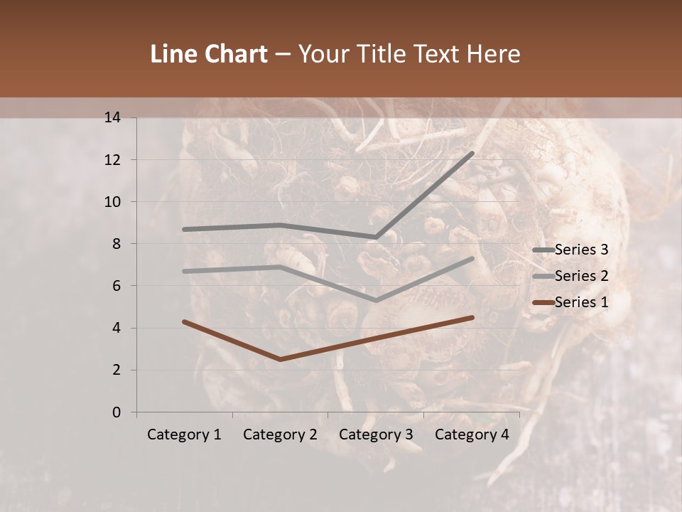 Wooden Vegetarian Leaf PowerPoint Template