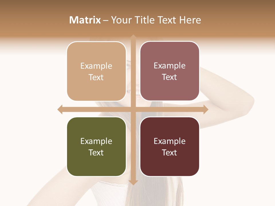 Sexy White Pose PowerPoint Template