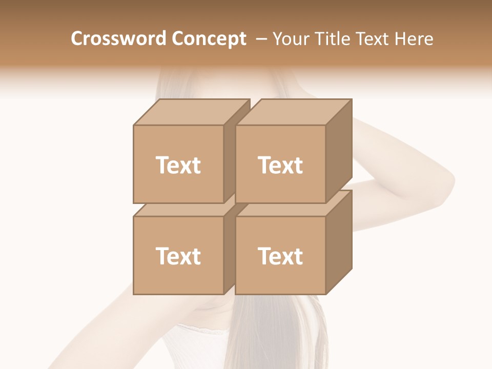 Sexy White Pose PowerPoint Template