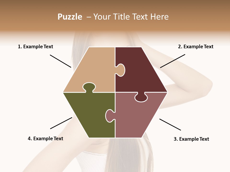 Sexy White Pose PowerPoint Template