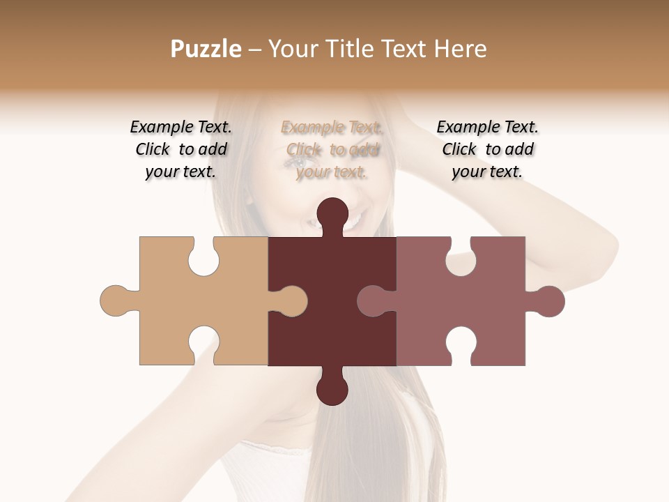 Sexy White Pose PowerPoint Template