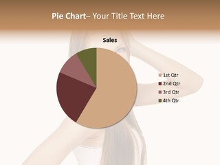 Sexy White Pose PowerPoint Template