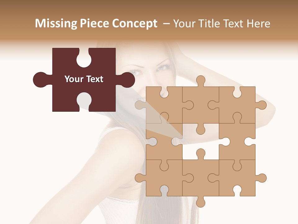 Sexy White Pose PowerPoint Template