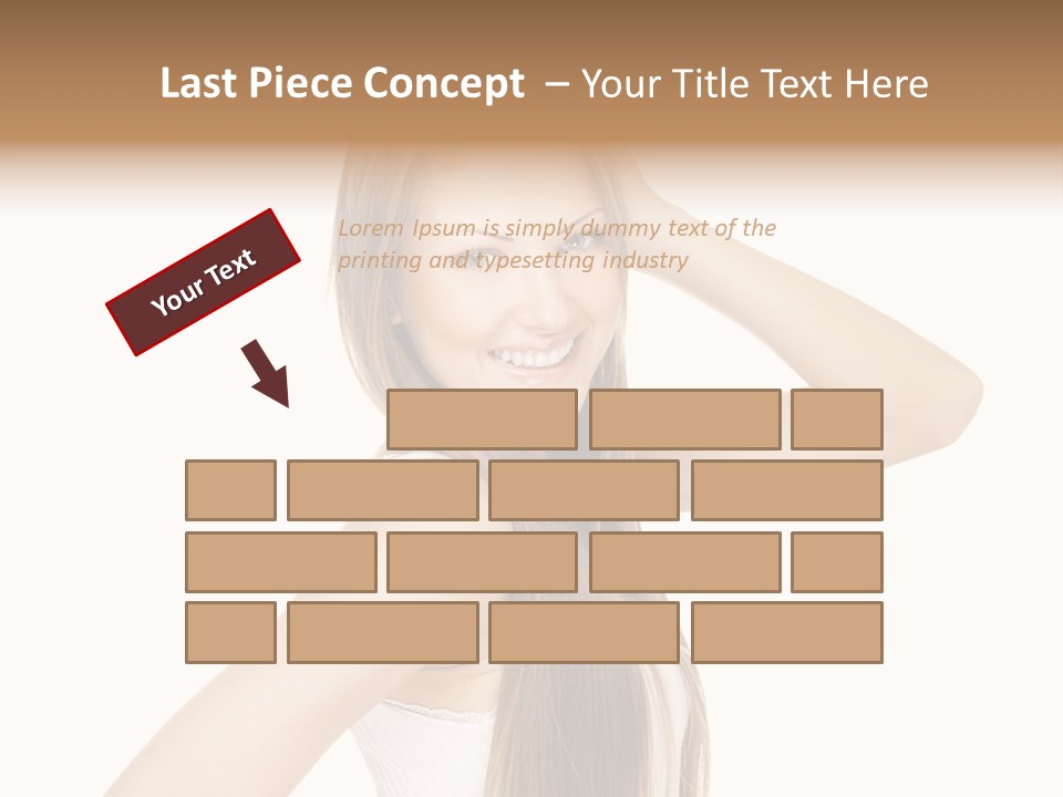 Sexy White Pose PowerPoint Template