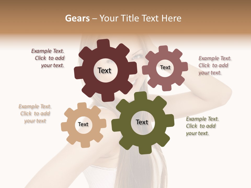 Sexy White Pose PowerPoint Template