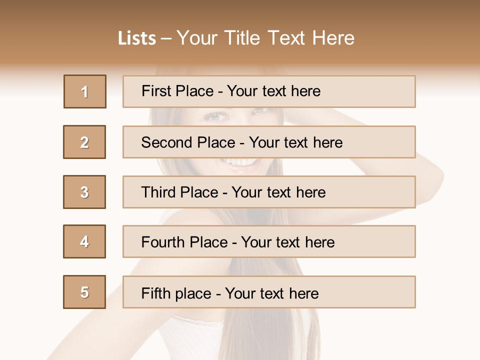 Sexy White Pose PowerPoint Template