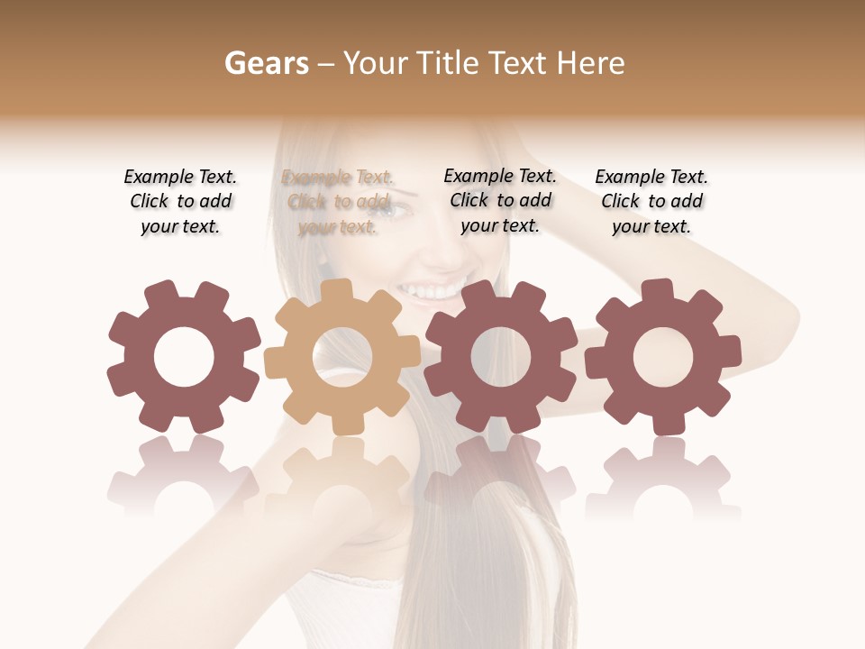 Sexy White Pose PowerPoint Template