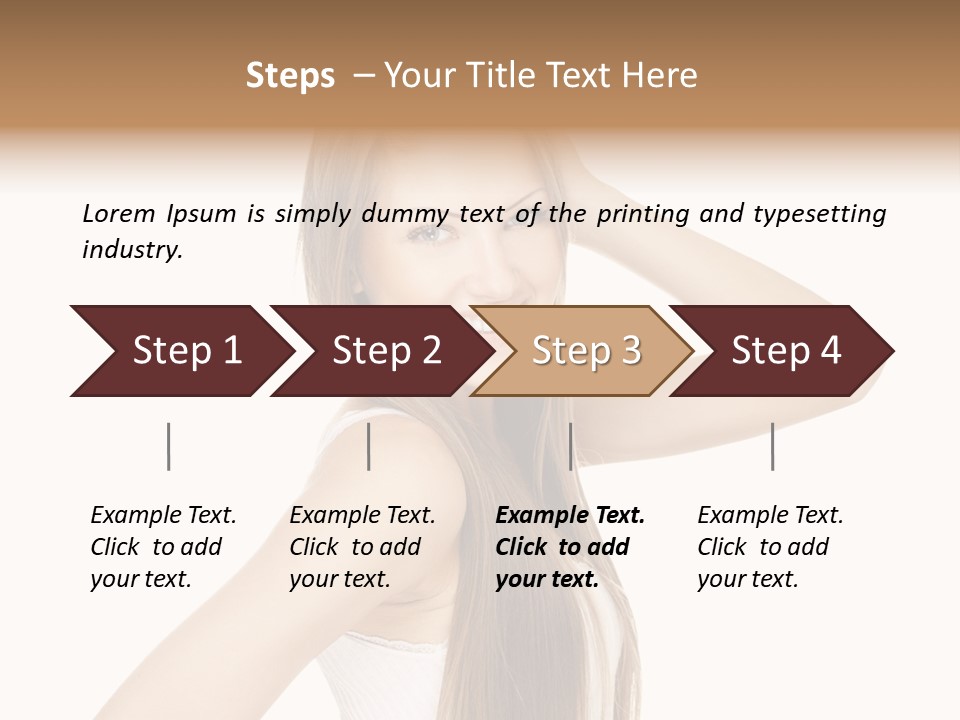 Sexy White Pose PowerPoint Template