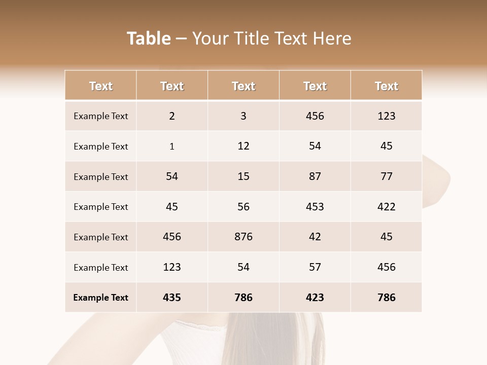 Sexy White Pose PowerPoint Template
