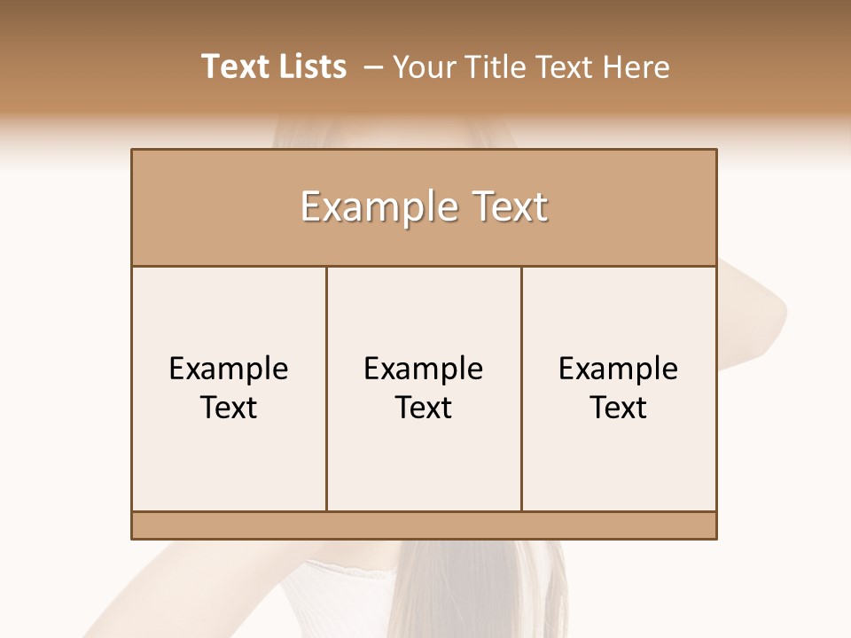 Sexy White Pose PowerPoint Template