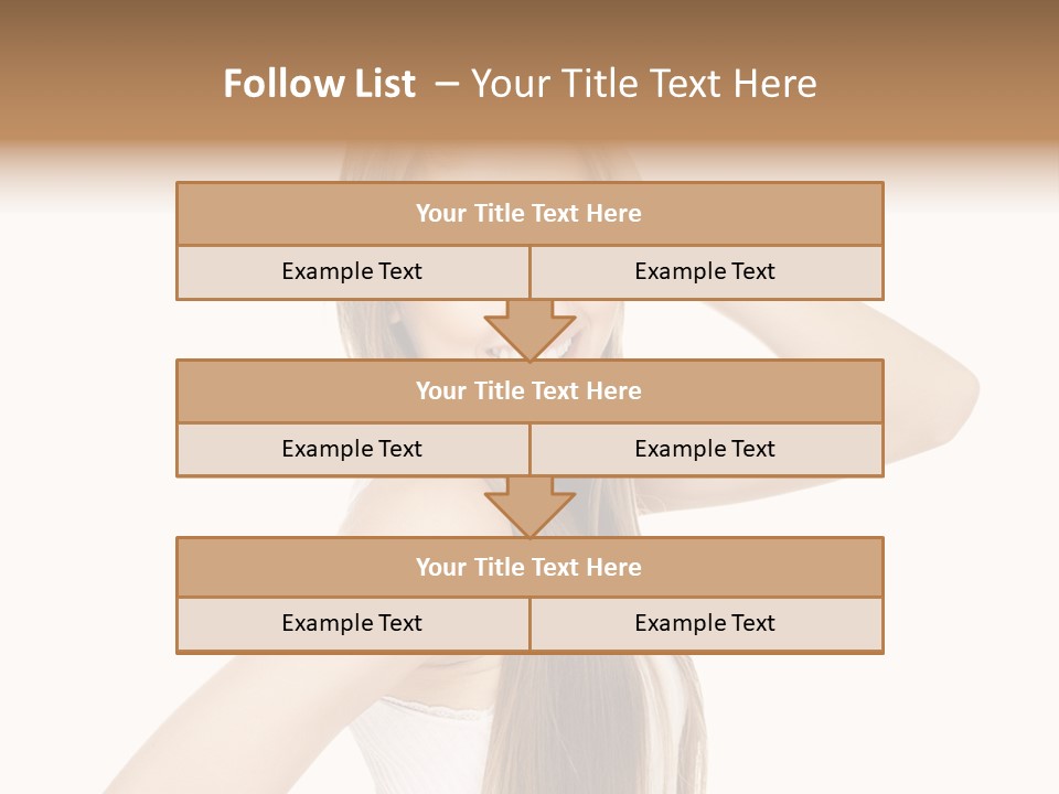 Sexy White Pose PowerPoint Template