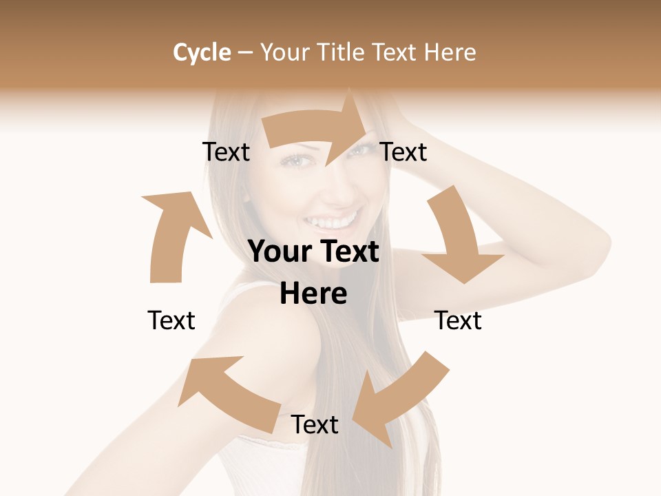 Sexy White Pose PowerPoint Template