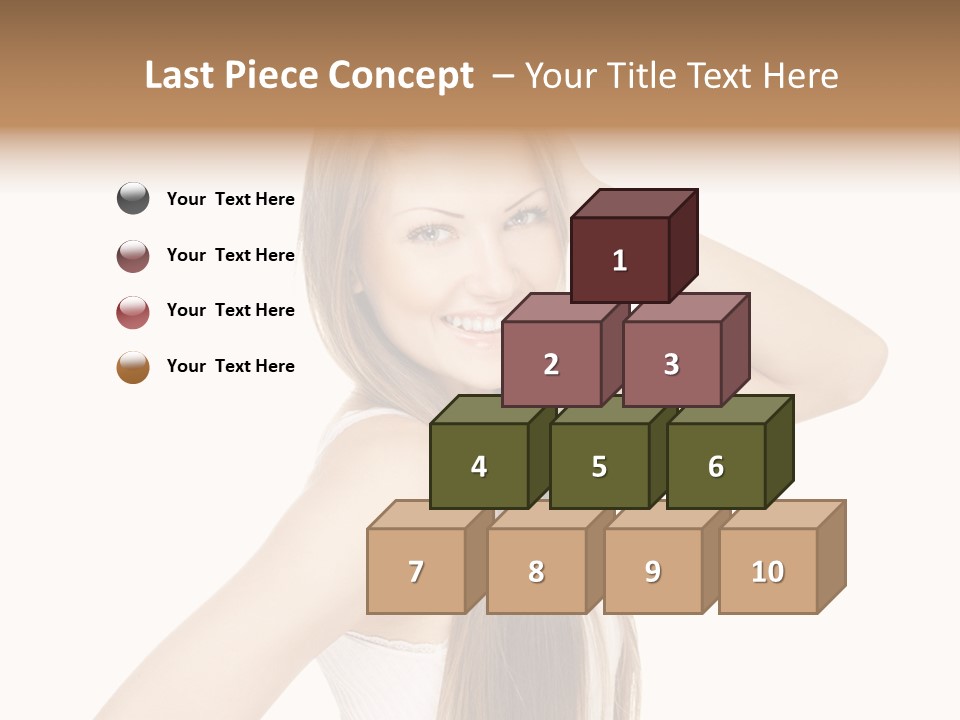 Sexy White Pose PowerPoint Template