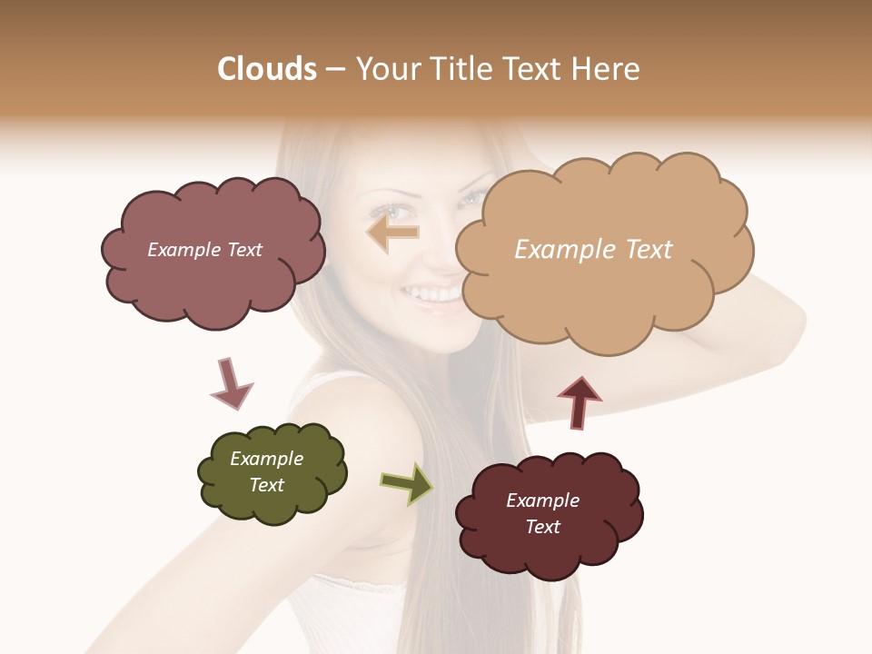 Sexy White Pose PowerPoint Template