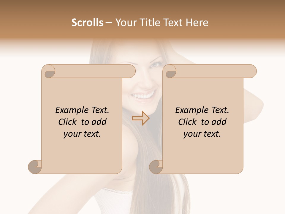 Sexy White Pose PowerPoint Template
