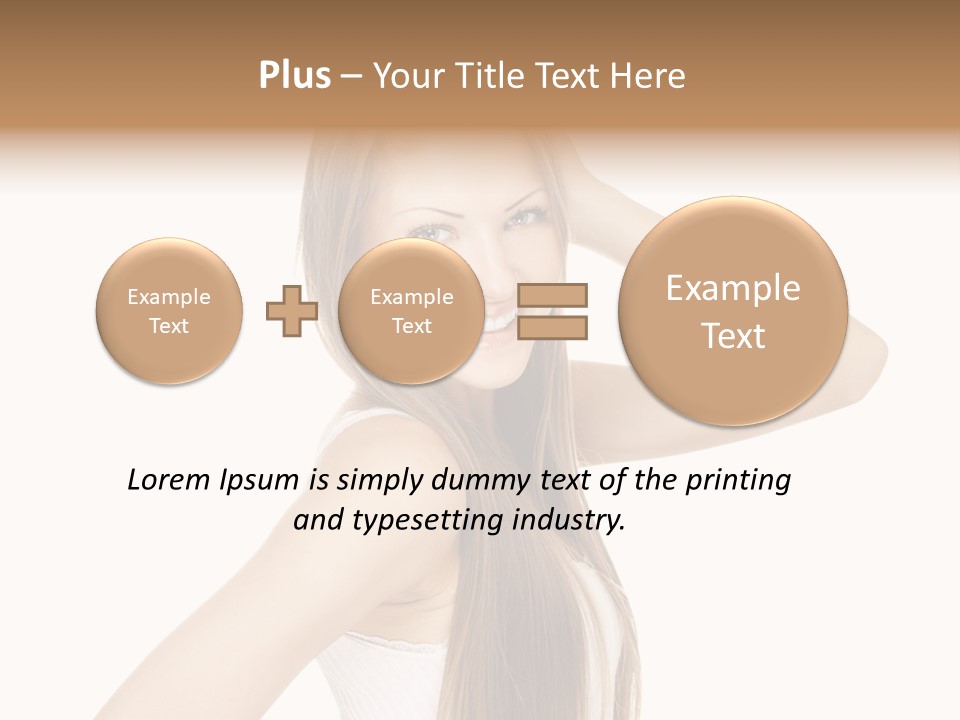 Sexy White Pose PowerPoint Template