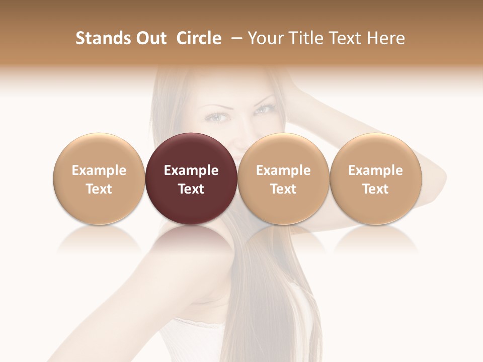 Sexy White Pose PowerPoint Template