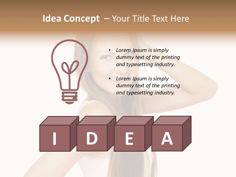 Sexy White Pose PowerPoint Template