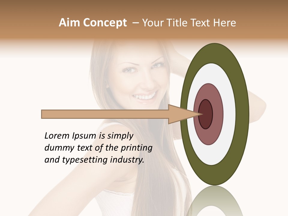 Sexy White Pose PowerPoint Template