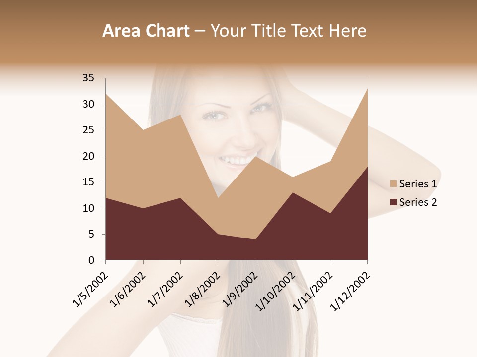 Sexy White Pose PowerPoint Template