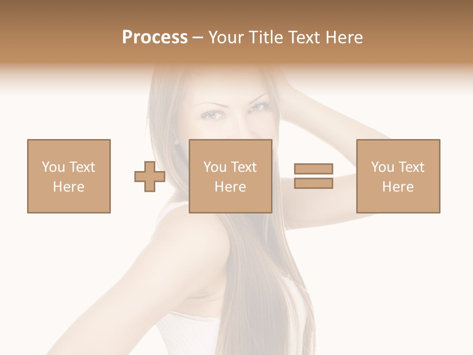 Sexy White Pose PowerPoint Template