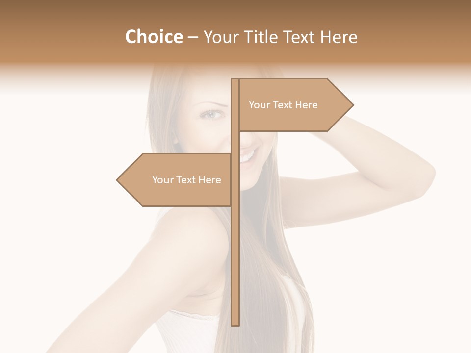 Sexy White Pose PowerPoint Template