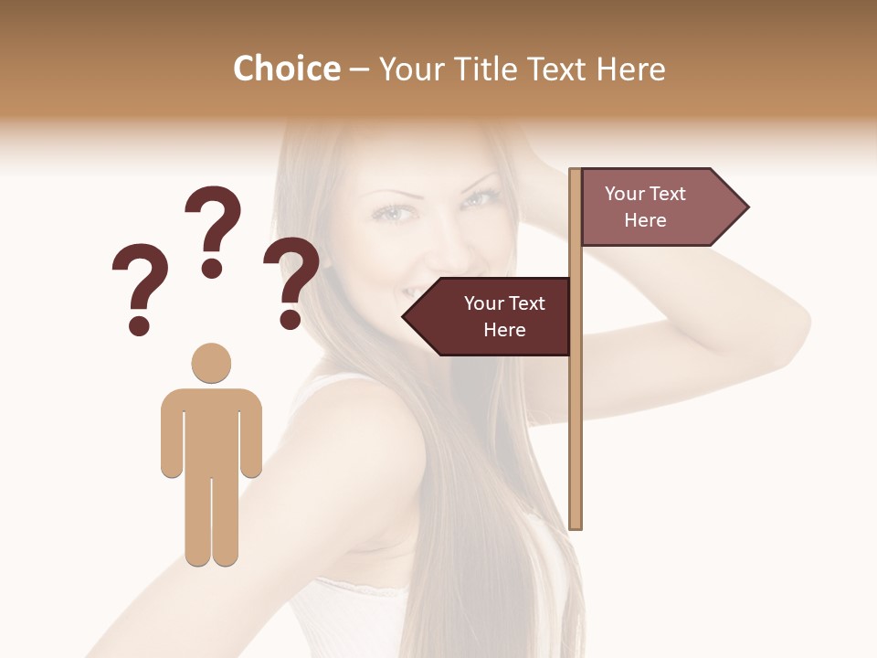 Sexy White Pose PowerPoint Template