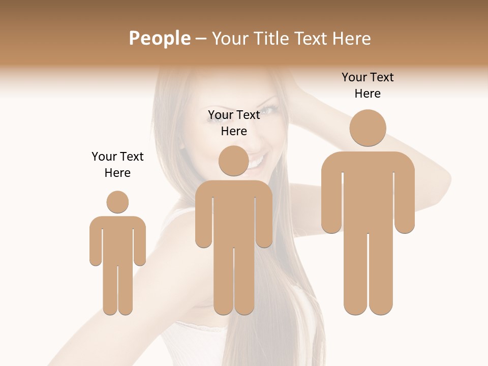 Sexy White Pose PowerPoint Template