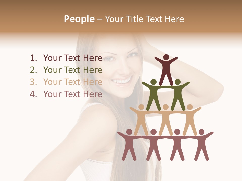 Sexy White Pose PowerPoint Template