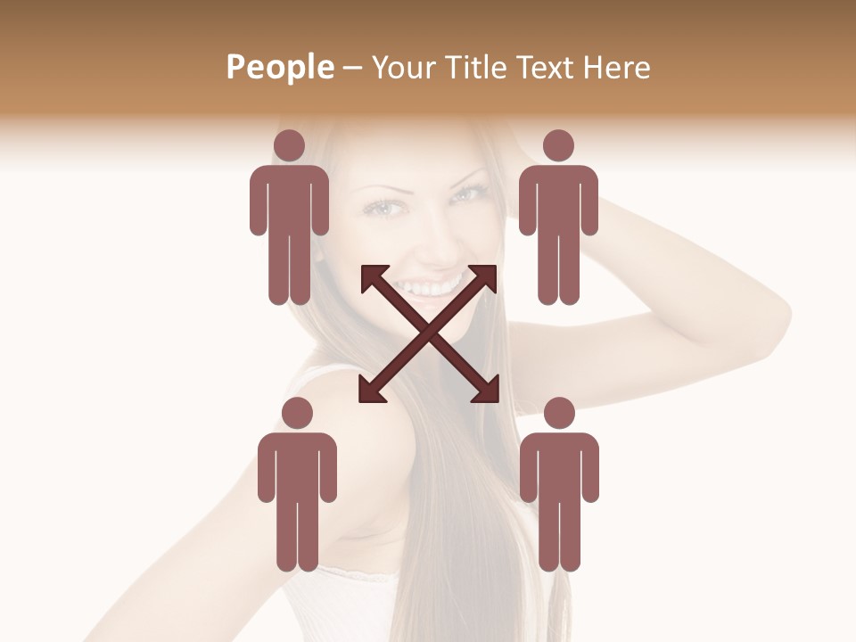 Sexy White Pose PowerPoint Template