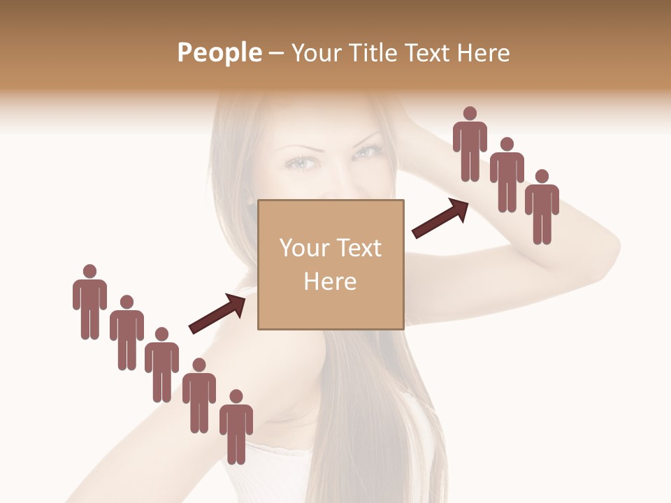 Sexy White Pose PowerPoint Template