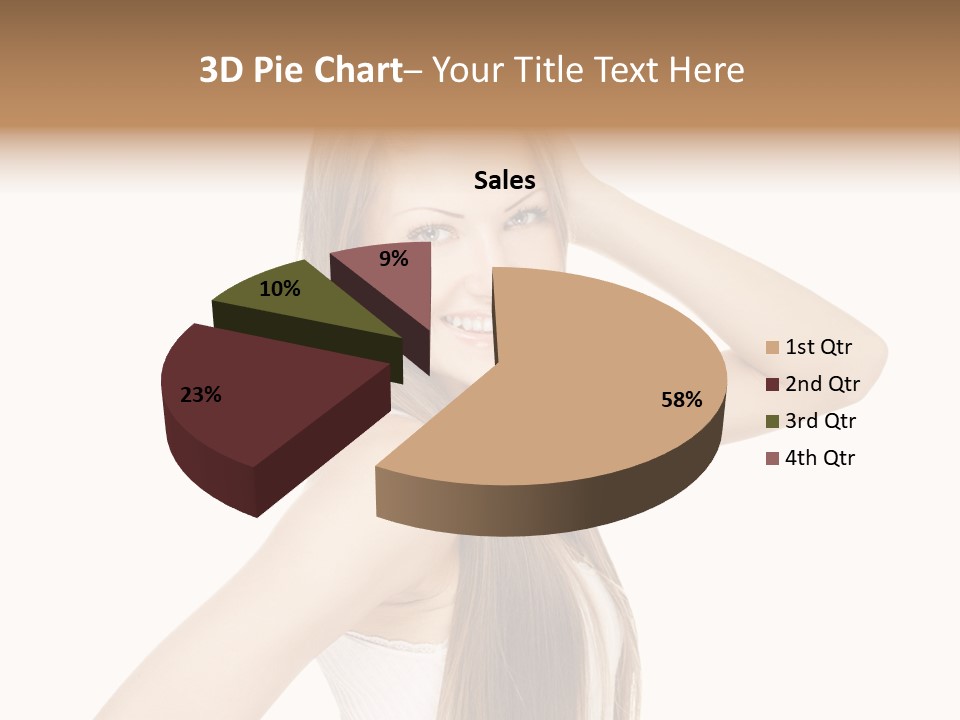 Sexy White Pose PowerPoint Template