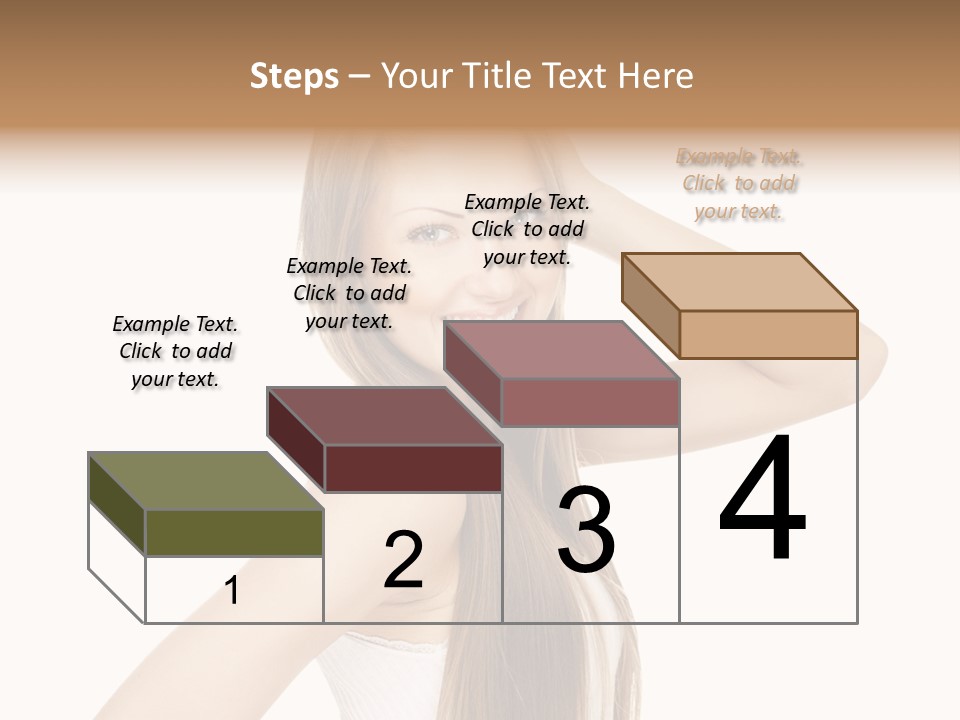 Sexy White Pose PowerPoint Template