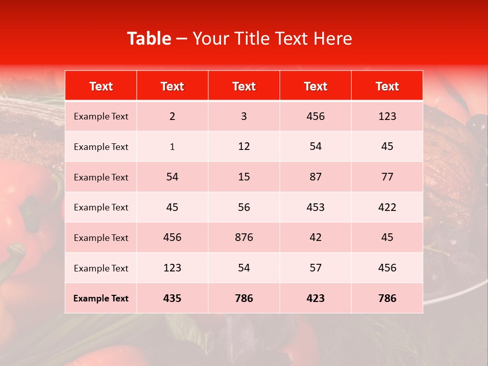December Seasonal Peppers PowerPoint Template