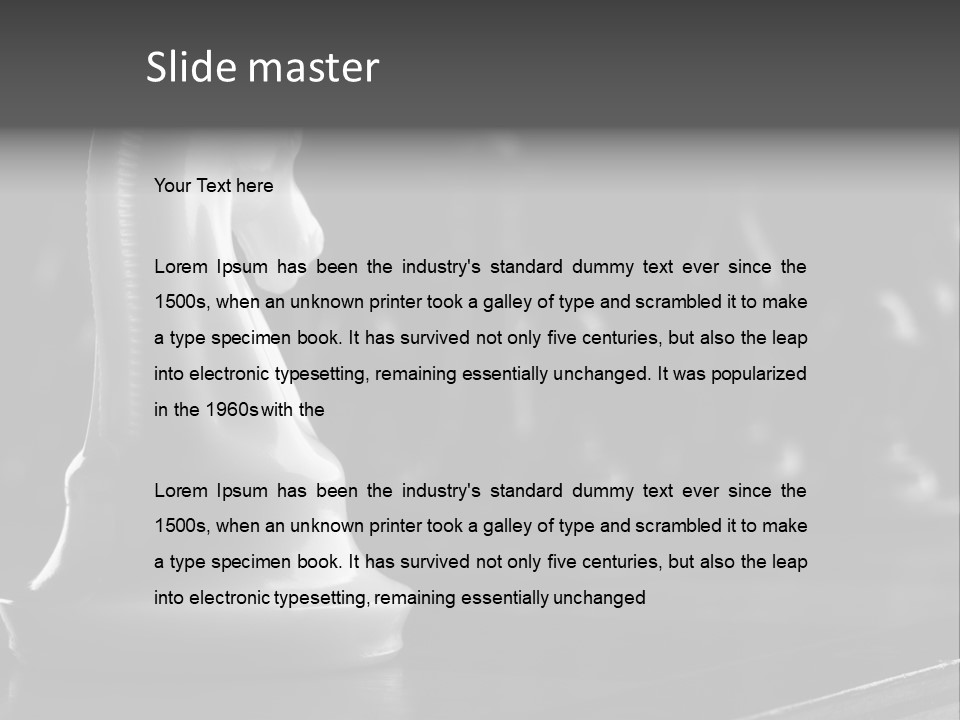 Fight Chess Power PowerPoint Template