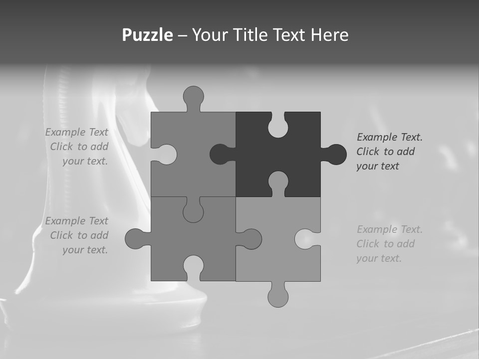 Fight Chess Power PowerPoint Template