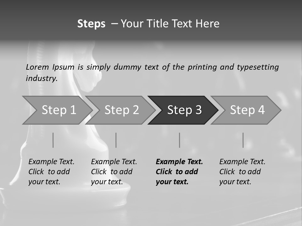 Fight Chess Power PowerPoint Template