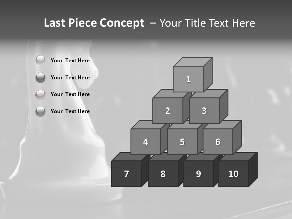 Fight Chess Power PowerPoint Template