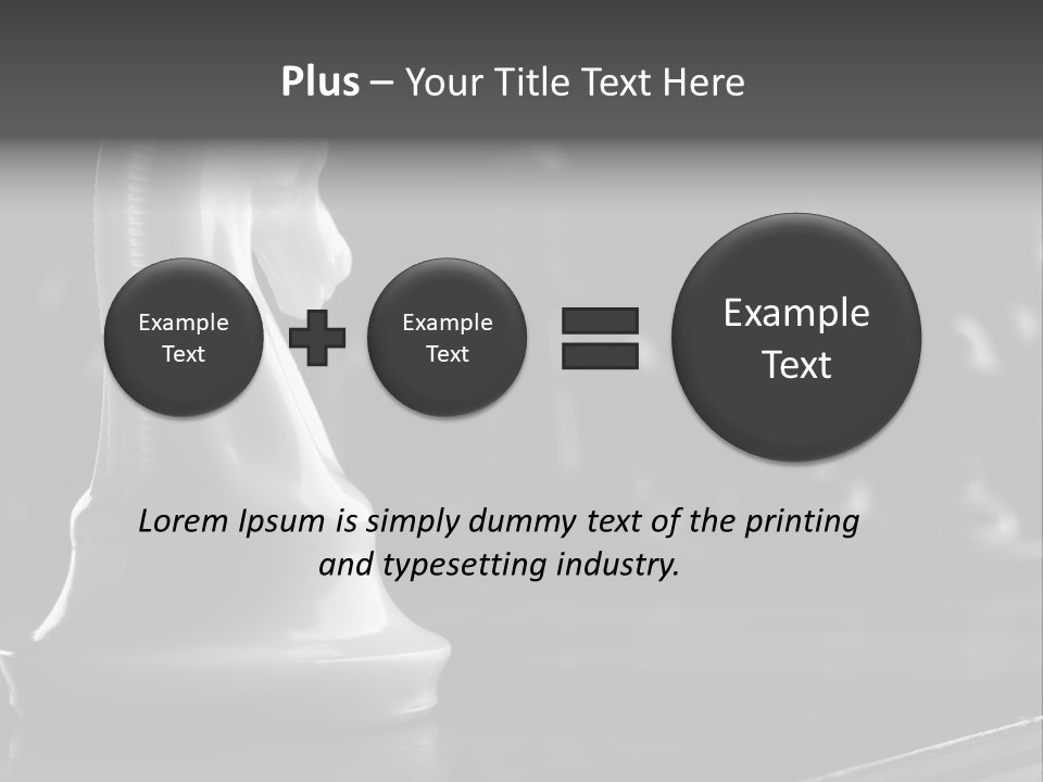 Fight Chess Power PowerPoint Template