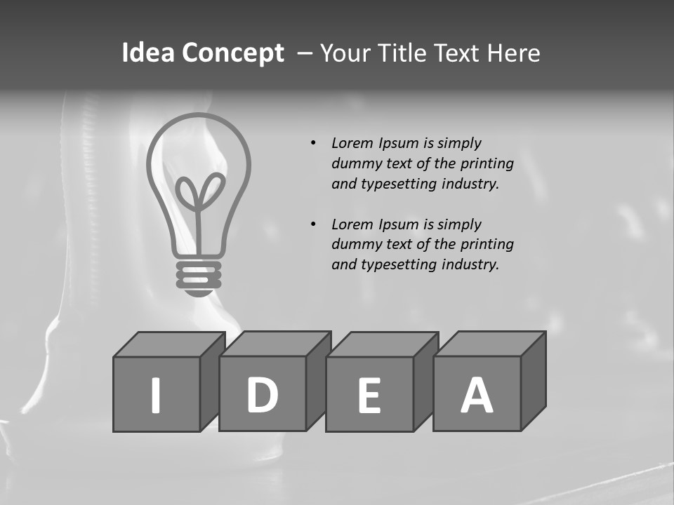 Fight Chess Power PowerPoint Template
