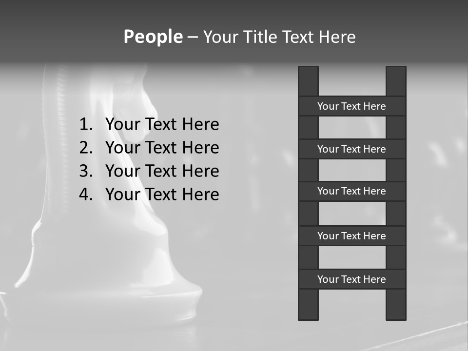 Fight Chess Power PowerPoint Template