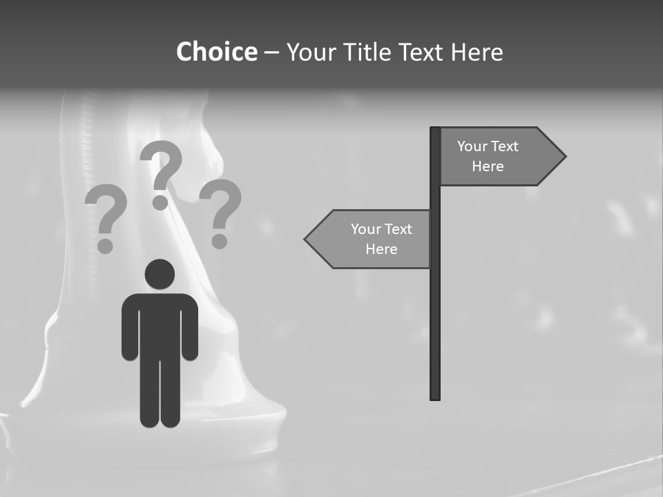 Fight Chess Power PowerPoint Template