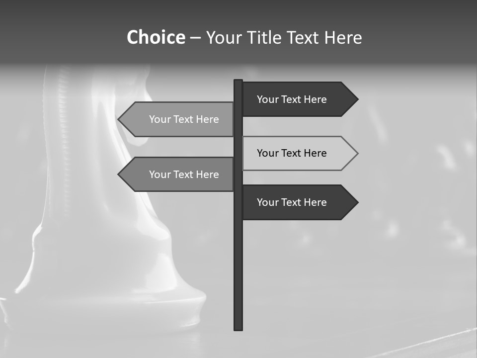 Fight Chess Power PowerPoint Template