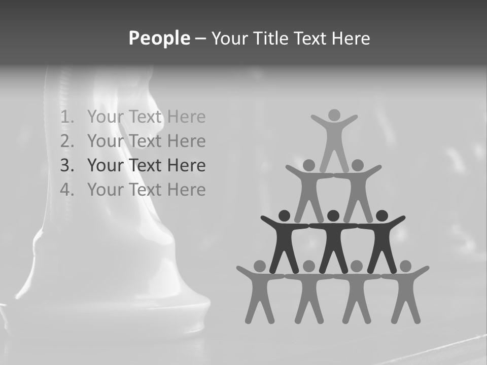 Fight Chess Power PowerPoint Template